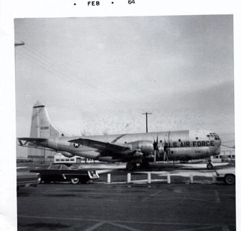 Right side view of the KC-97 on display at LAFB, Feb 1964.
